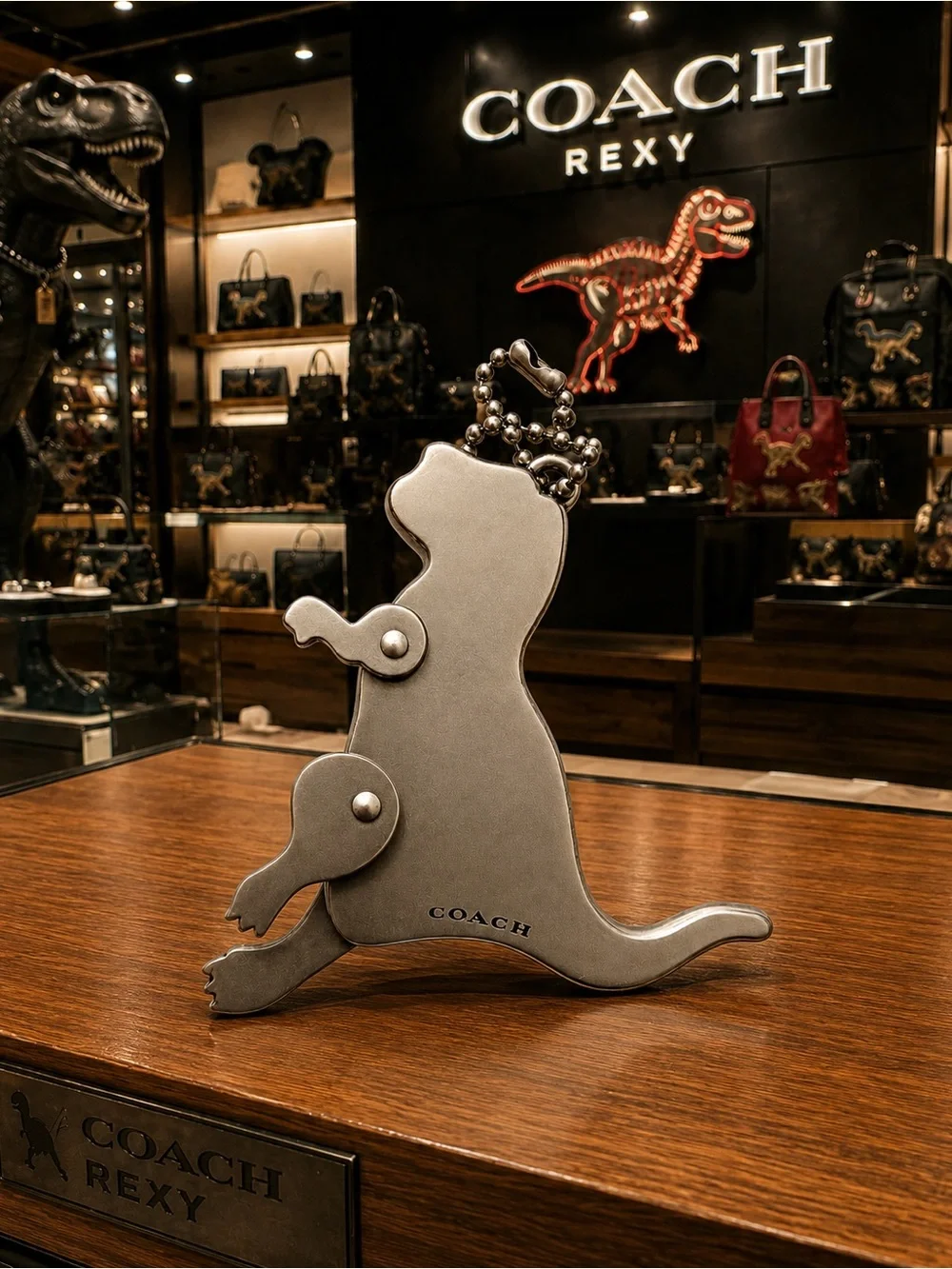 Coach Rare Rexy Mechanical Bag Charm